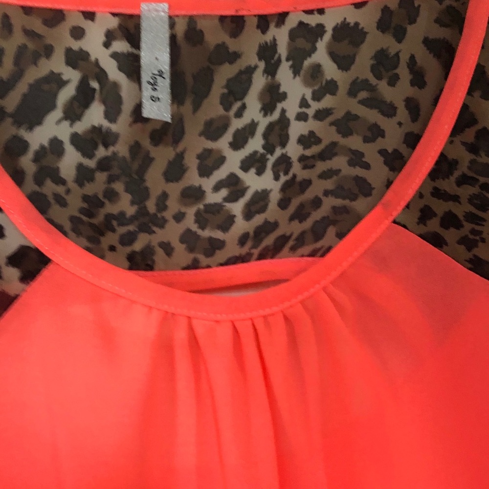 Coral Leopard Design • Tank Top - Picture 3 of 4